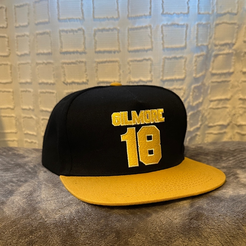 Black and Gold Snapback Hat
